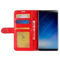 Samsung Galaxy Note8 Klassisk Lommebok-deksel - Rød