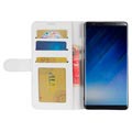Samsung Galaxy Note8 Klassisk Lommebok-deksel - Hvit