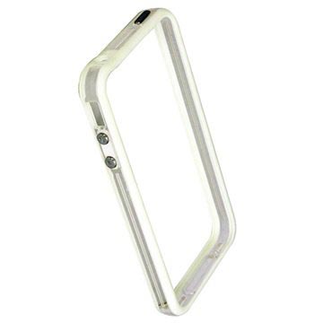 iPhone 4 / 4S Code Flexible TPU Bumper - Hvit