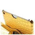 iPad Air Rotary Smart Lærveske - Crocodile - Gull
