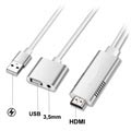 Full HD Mirroring Kabel - Lightning, microUSB, USB-C/HDMI Adapter