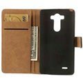 LG G3 Lommebok Lærveske (Åpen Emballasje - Utmerket) - Svart
