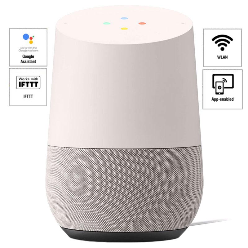  Google  Home  Smart H yttaler med Google  Assistant  Hvit Gr 