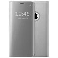 Luxury Mirror View iPhone 7/8/SE (2020)/SE (2022) Flip-deksel - Sølv