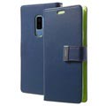 Samsung Galaxy S9+ Mercury Rich Diary Lommebok-deksel - Blå