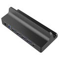 Orico SH4C2 Universell Dockingstasjon / USB-hub - 6x USB - Svart