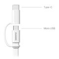 Huawei AP55S 2-i-1 USB Type-C / microUSB kabel - 1.5m - hvit