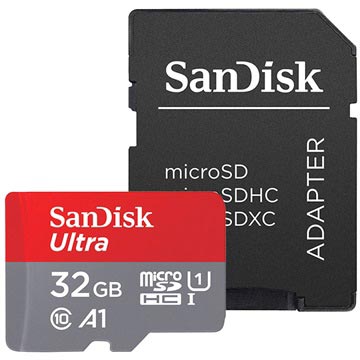 SanDisk Ultra MicroSDHC UHS-I-kort SDSQUAR-032G-GN6MA - 32GB