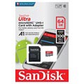 SanDisk Ultra MicroSDXC UHS-I-kort SDSQUAR-064G-GN6MA - 64GB