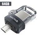 SanDisk Ultra Dual Drive m3.0 Minnepinne SDDD3-064G-G46