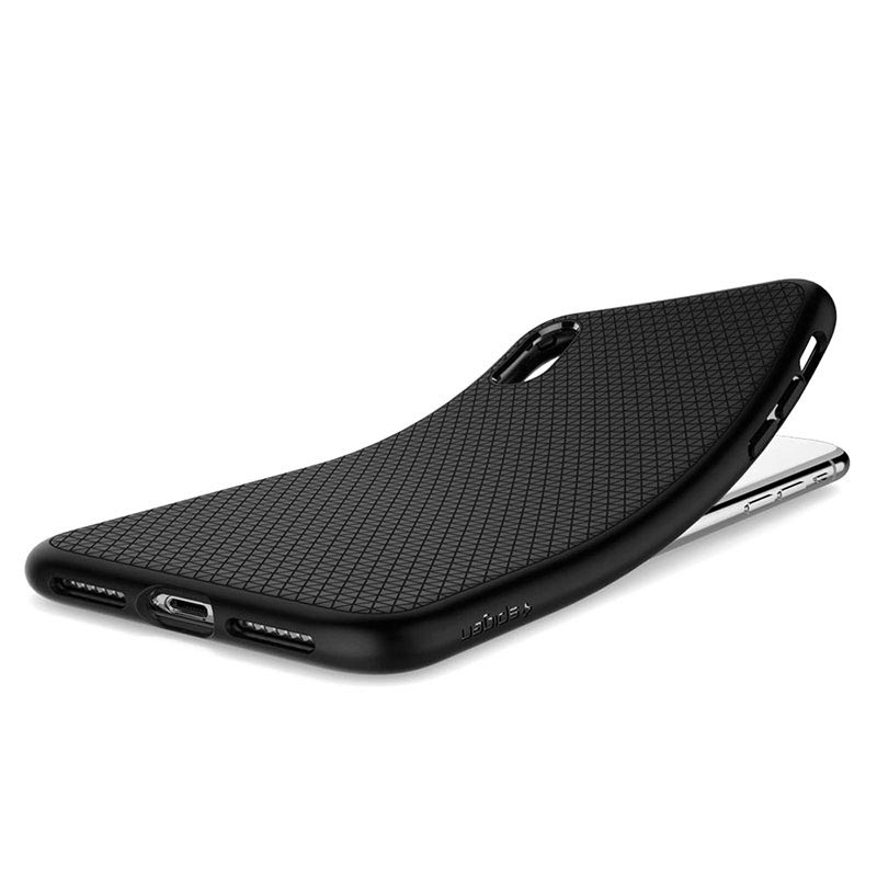 Spigen Liquid Air iPhone XR TPUdeksel Svart