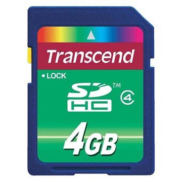 Transcend SDHC Minnekort TS4GSDHC4 - 4GB