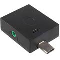 USB 3.1 Type-C / 3.5mm OTG og Digital Audio-adapter - Svart