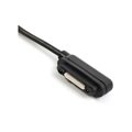 Magnetic USB Ladekabel - Sony Xperia Z1, Z1 Compact, Z2 - Svart