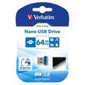 Verbatim Nano USB 3.0-ministasjon - 64GB