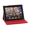 Rotary lærveske - iPad 2, iPad 3, iPad 4 - beskyttelse og stativ - Rød