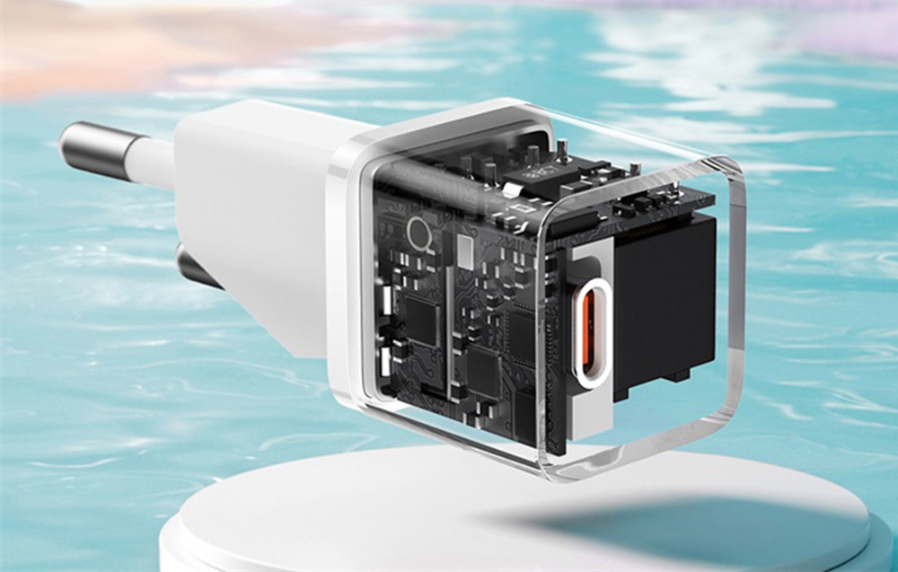 Baseus Mini GaN5 20W USB-C-vegglader - hvit