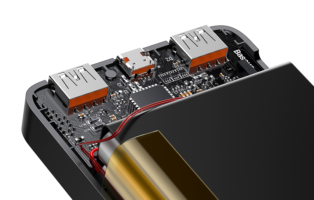 Baseus Bipow 20W strømbank med digitalt display 20000mAh - hvit