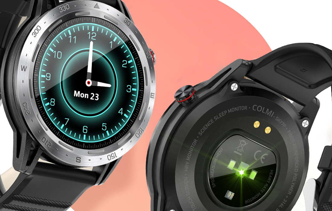 Colmi Sky 7 Pro Smartwatch - 3ATM, 1.3″ TFT - Sølv / Svart