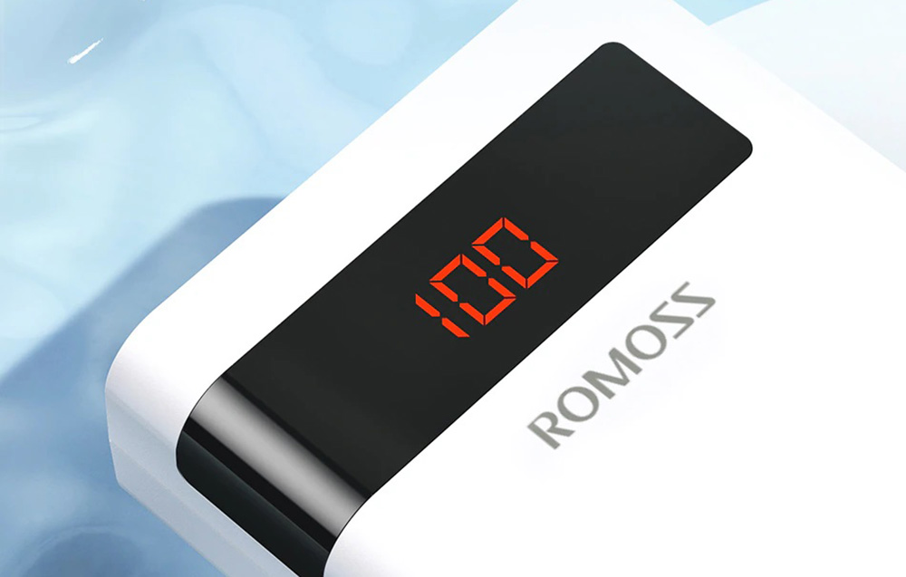 Romoss Sense 8PF Power Bank 30000mAh - 22.5W, PD, QC, FCP - Hvit