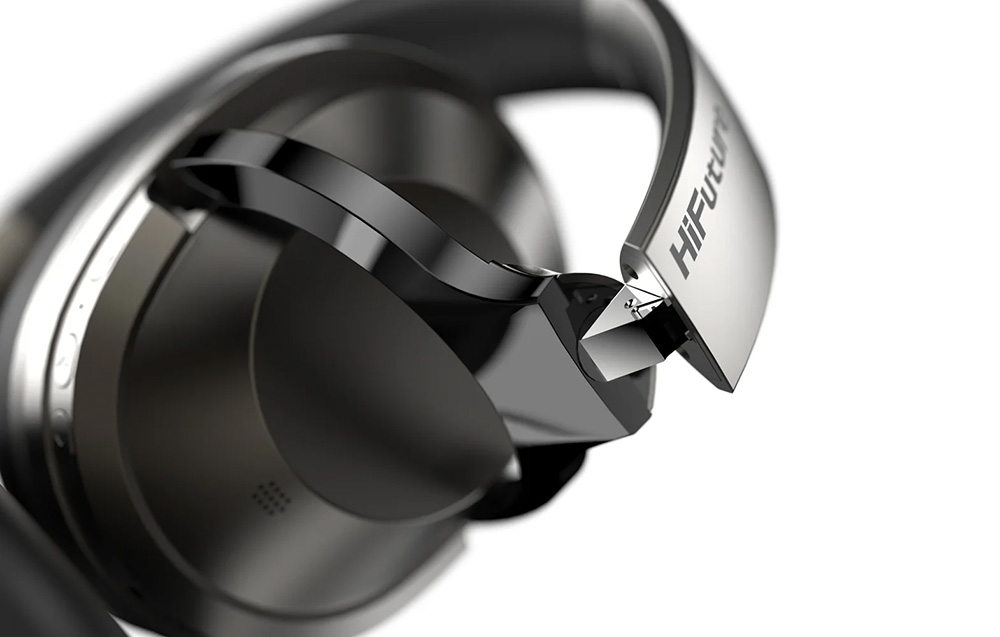 HiFuture FutureTour Pro trådløse hodetelefoner - ANC, Bluetooth 5.2 - svart