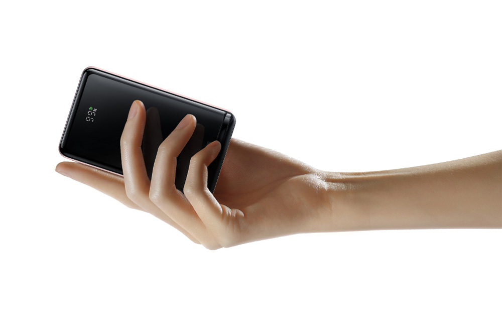 Baseus Magnetic Wireless Power Bank 10000mAh - USB-C 20W, MagSafe-kompatibel - rosa