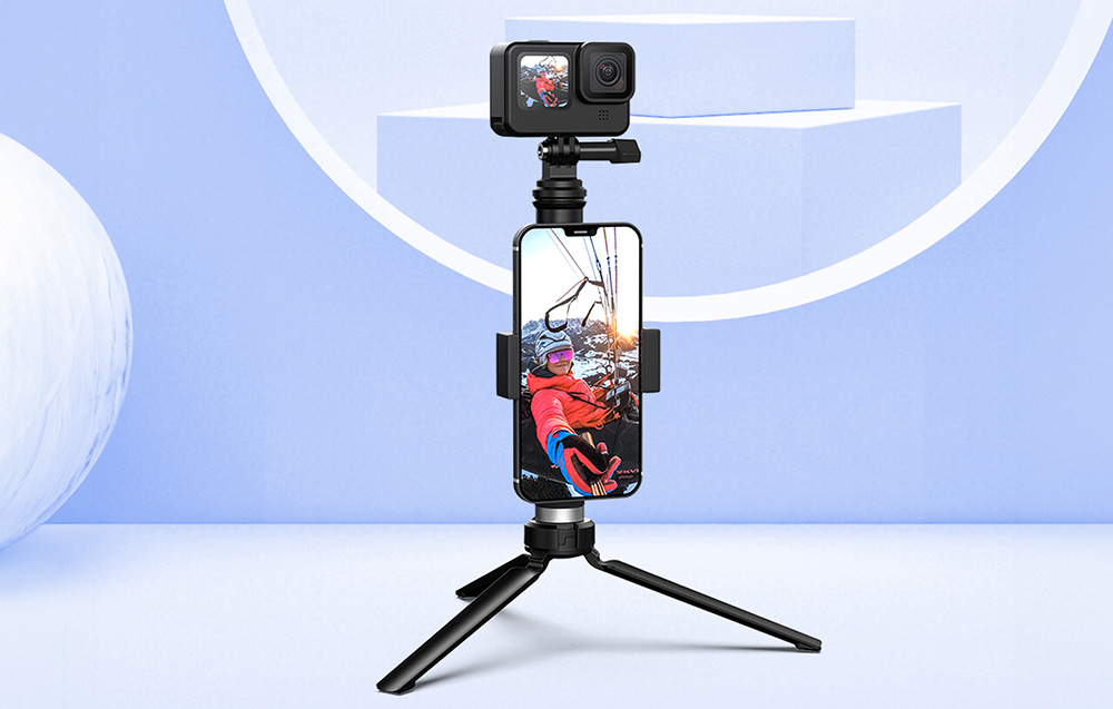 Telesin GP-MNP-090-S Selfie-stativ/stativ for sportskameraer - sort
