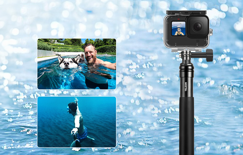 Telesin GP-MNP-090-S Selfie-stativ/stativ for sportskameraer - sort