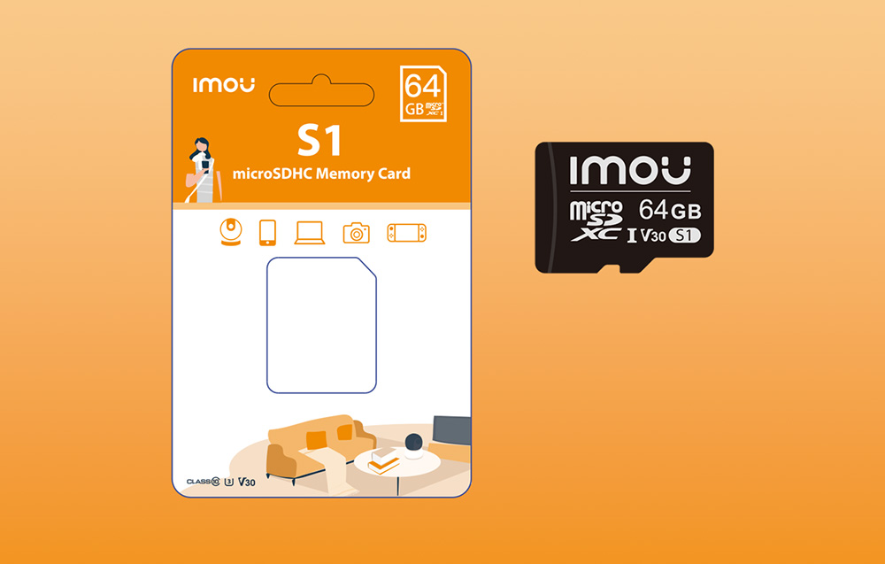 Imou S1 microSDXC-minnekort - UHS-I, 10/U3/V30 - 64GB