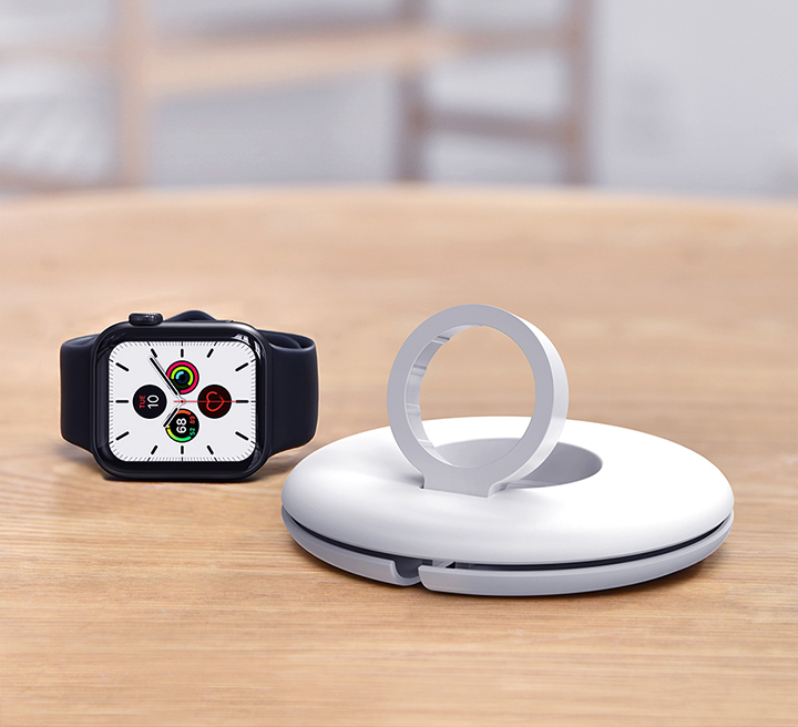 Baseus Planet Kabeloppruller / -holder - Apple Watch lader - Hvit