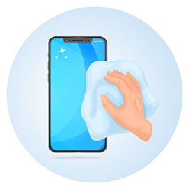 Rengjør din mobil - Steg 3