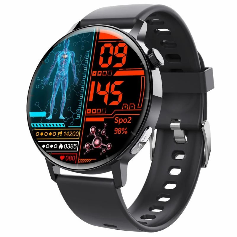 F67 Pro smartklokke med EKG og pulsm&aring;ling