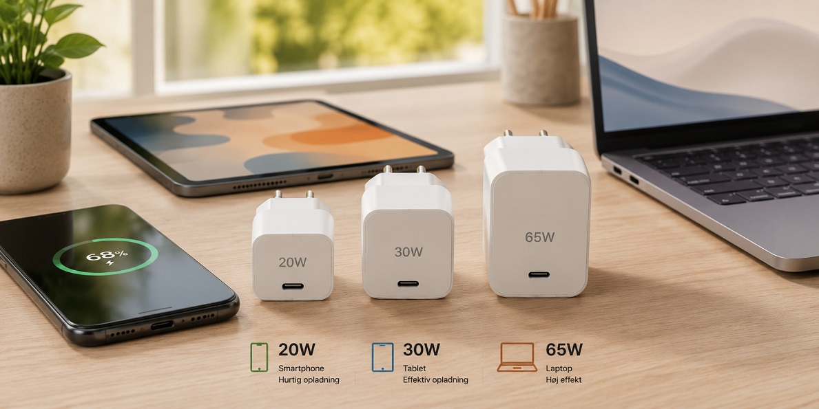 Hvorfor lader ikke telefonen med full watt