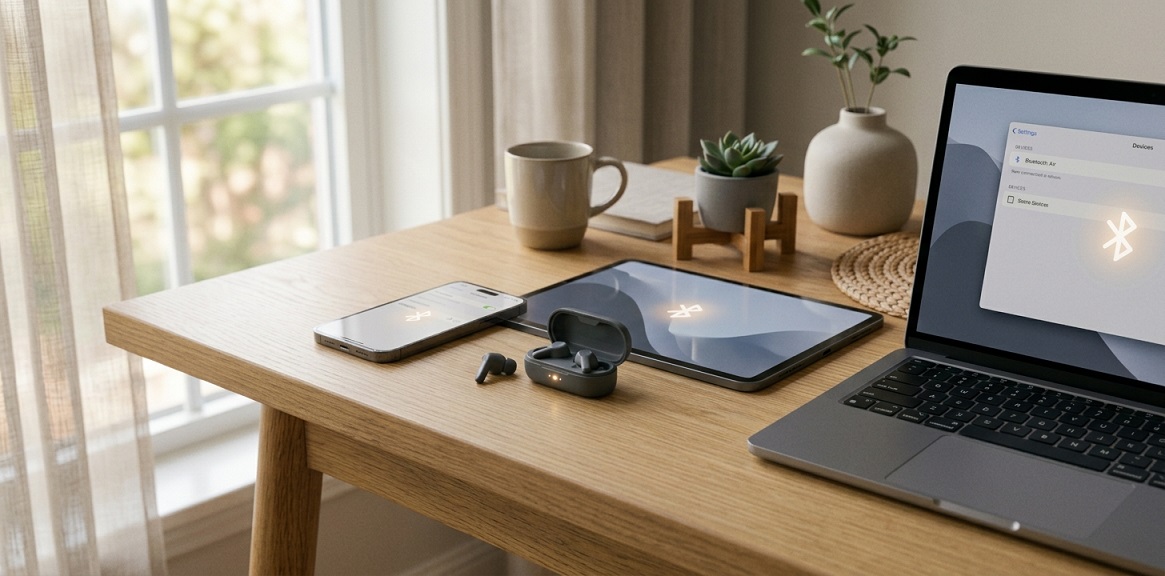 Bluetooth-hurtigbuffer og mobilinnstillinger