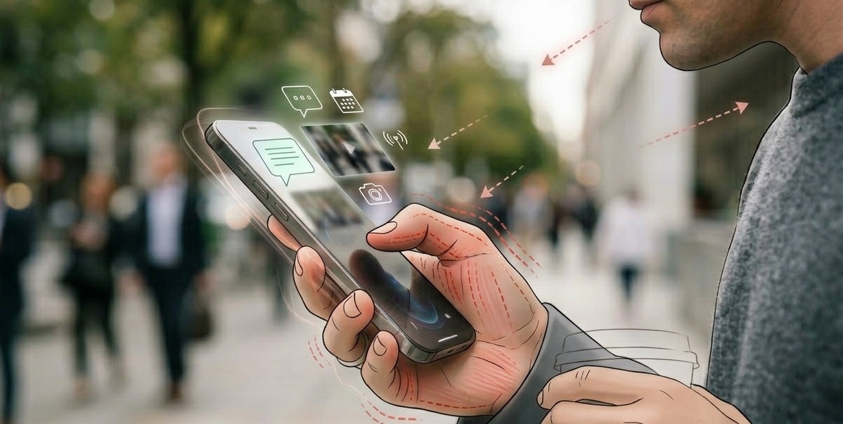 multitasking p&aring; smarttelefon med apper og varsler