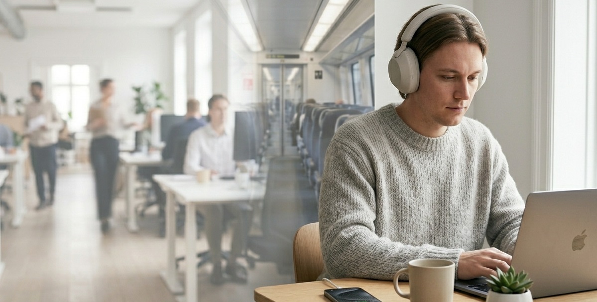 Tr&aring;dl&oslash;se &oslash;repropper med st&oslash;yreduksjon for bedre fokus og mindre stress