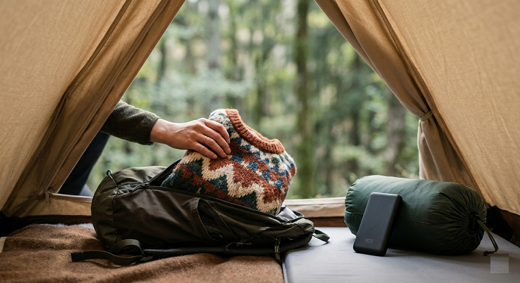 Minimalistisk ryggsekk til camping
